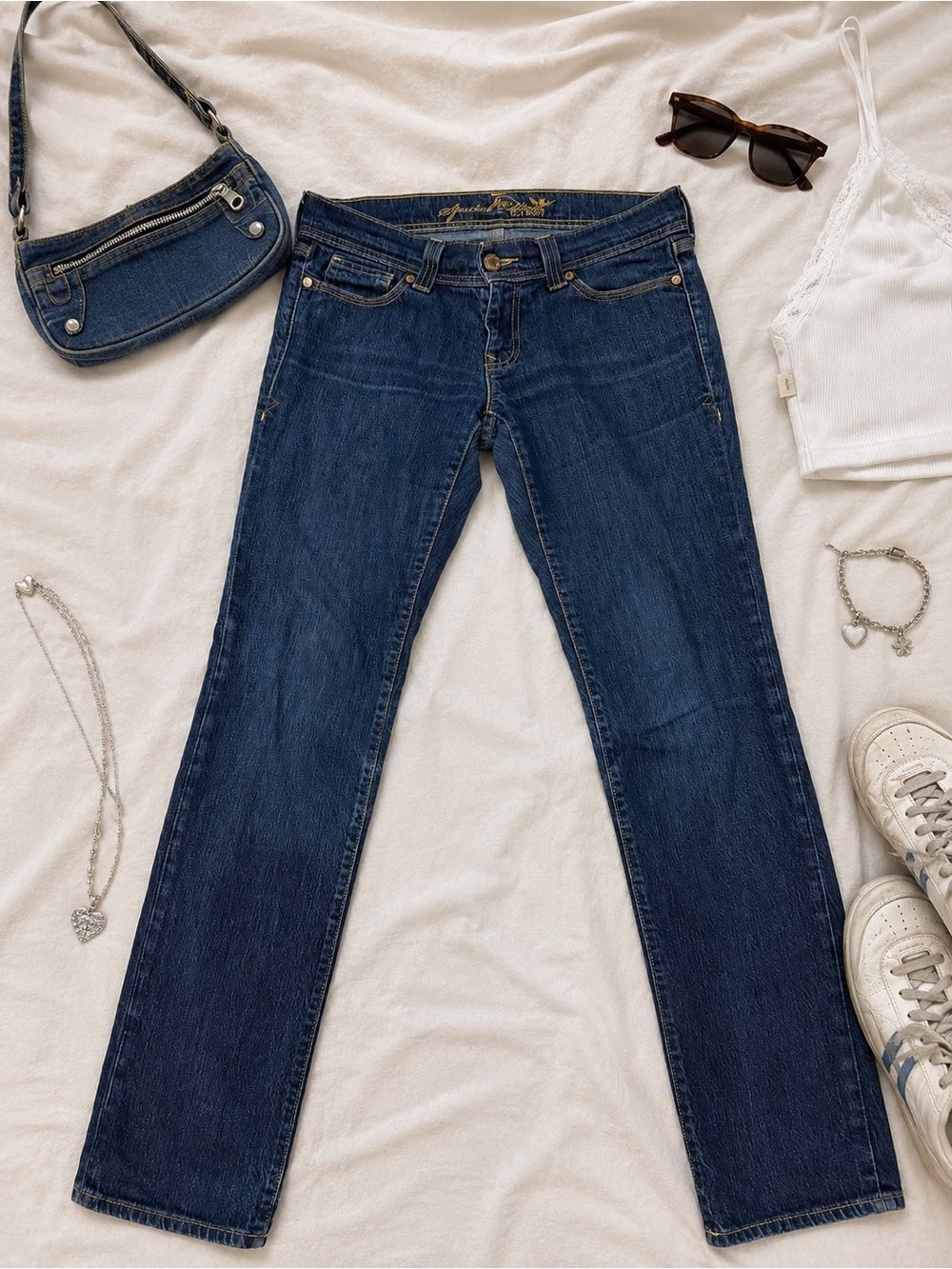 Y2K Old Navy Special Edition Low Rise Jeans 8 Long Fall 2006 Bootcut